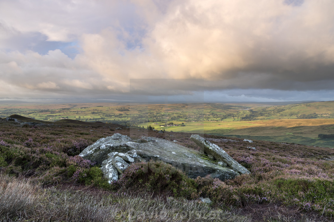 "Teesdale and Lunedale Viewed from Eggleston Common, Teesdale" stock image