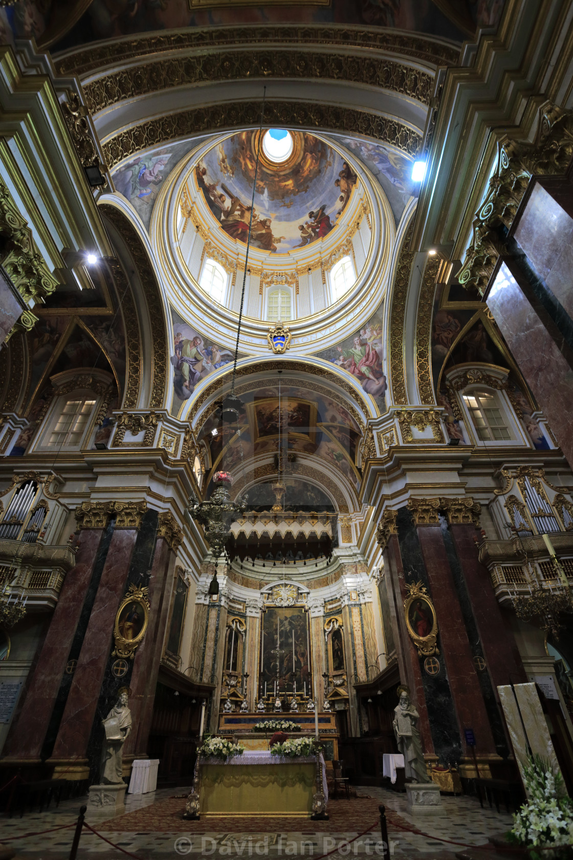 Interior Of St Paul S Cathedral Silent City Of Mdina Malta