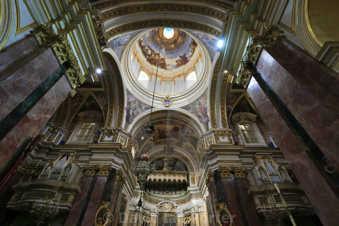 Interior Of St Paul S Cathedral Silent City Of Mdina Malta