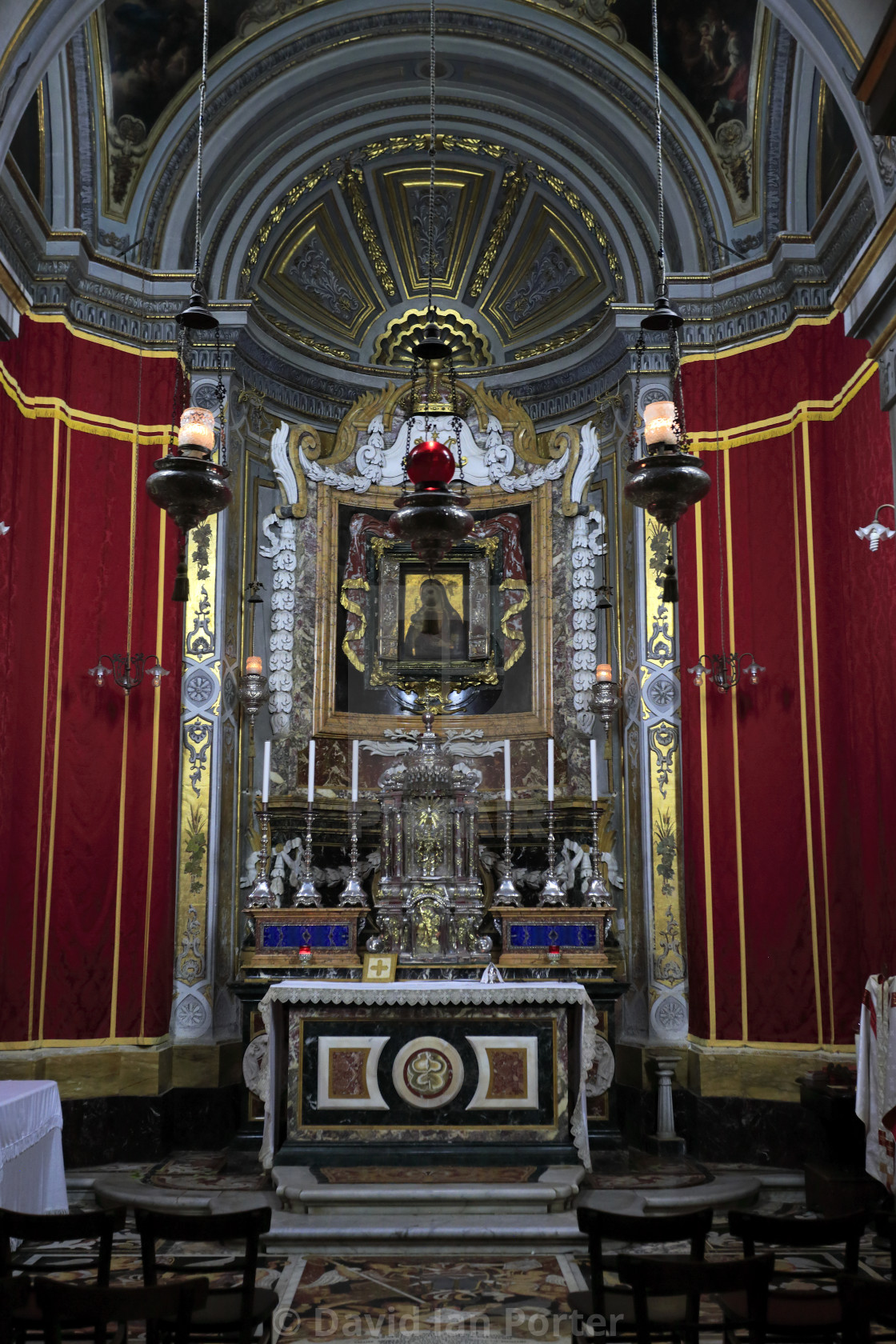 Interior Of St Paul S Cathedral Silent City Of Mdina Malta