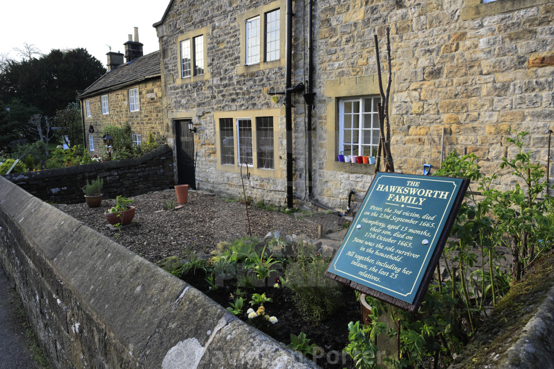 The Plague Cottages Eyam Village Derbyshire Peak District