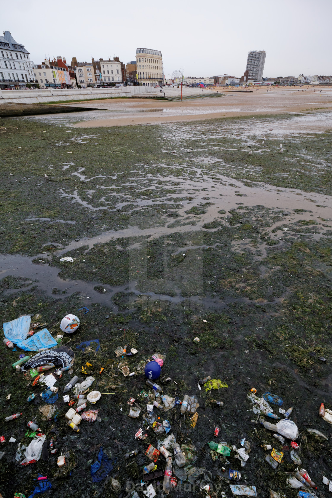 "Coastal Litter (War on Plastic), Margate" stock image