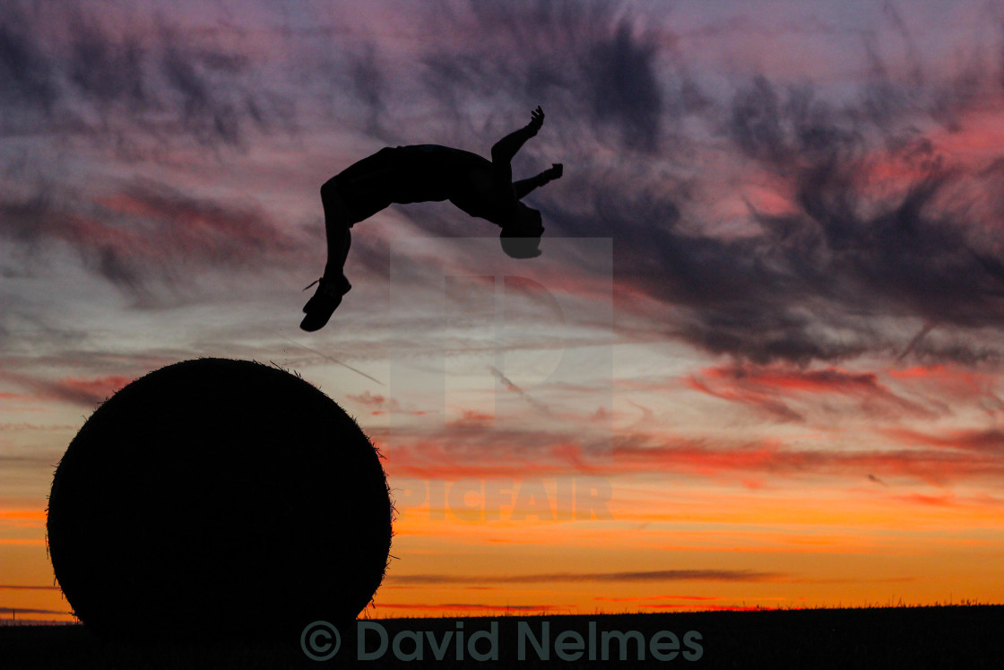 "Backflips in Belgium." stock image