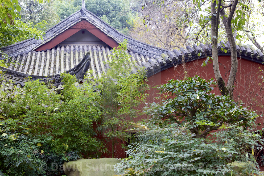 "Walls and roofs" stock image