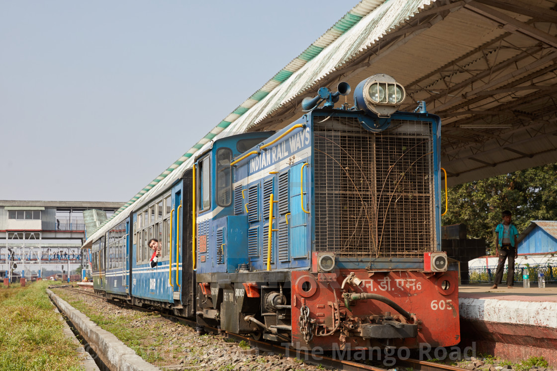 "The Darjeeling Himalayan Railway. The UNESCO World Heritage site is often..." stock image