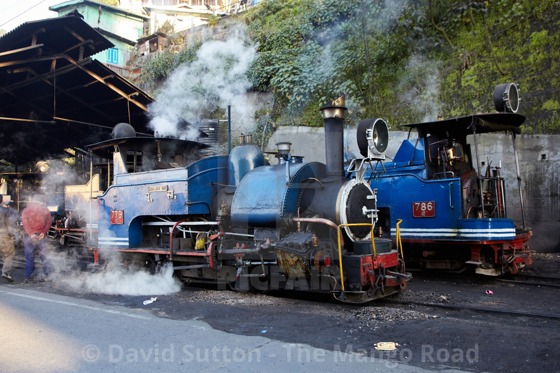 "The Darjeeling Himalayan Railway. The UNESCO World Heritage site is often..." stock image