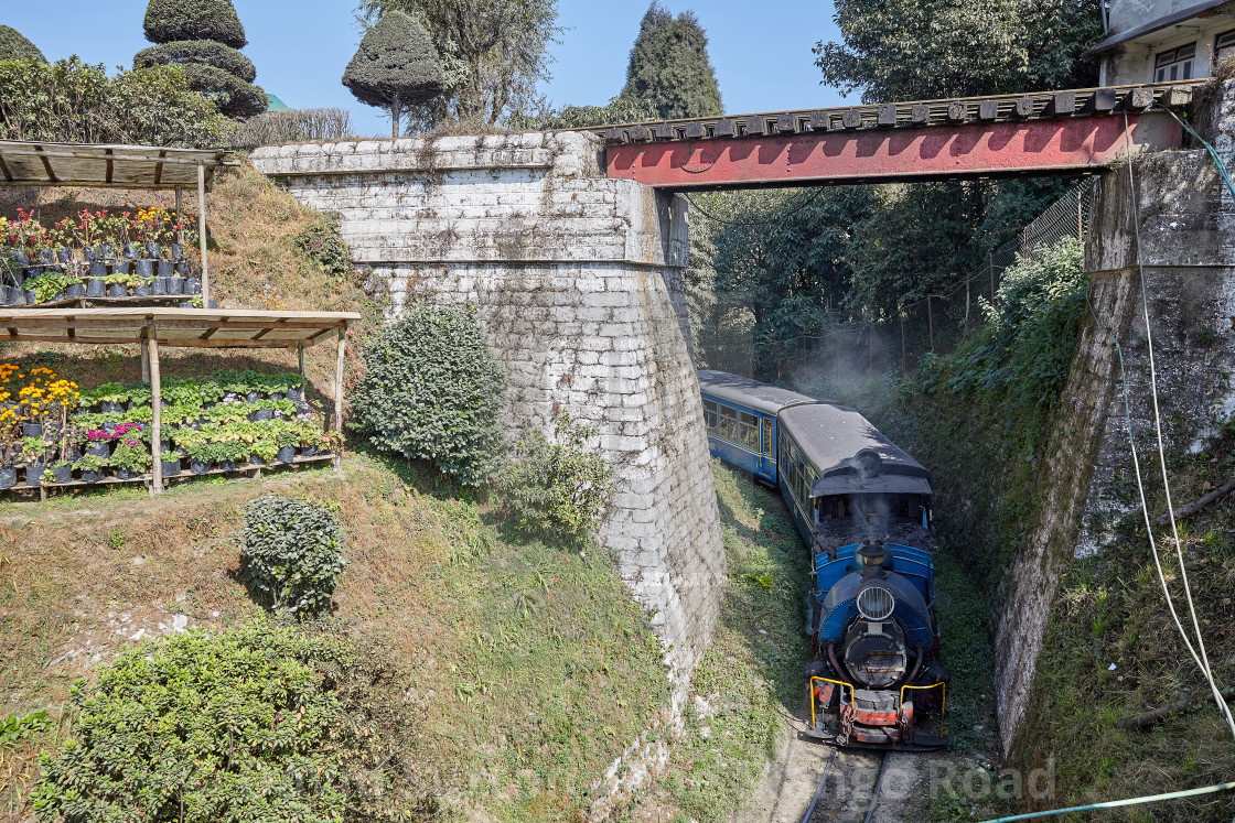 "The Darjeeling Himalayan Railway. The UNESCO World Heritage site is often..." stock image