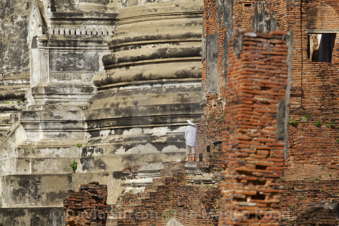 "UNESCO world Heritage site - Wat Mahathat, Ayutthaya, Thailand" stock image