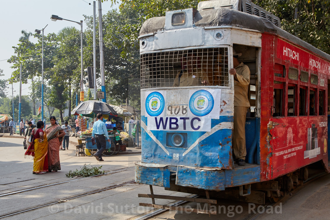 "Kolkata tram" stock image