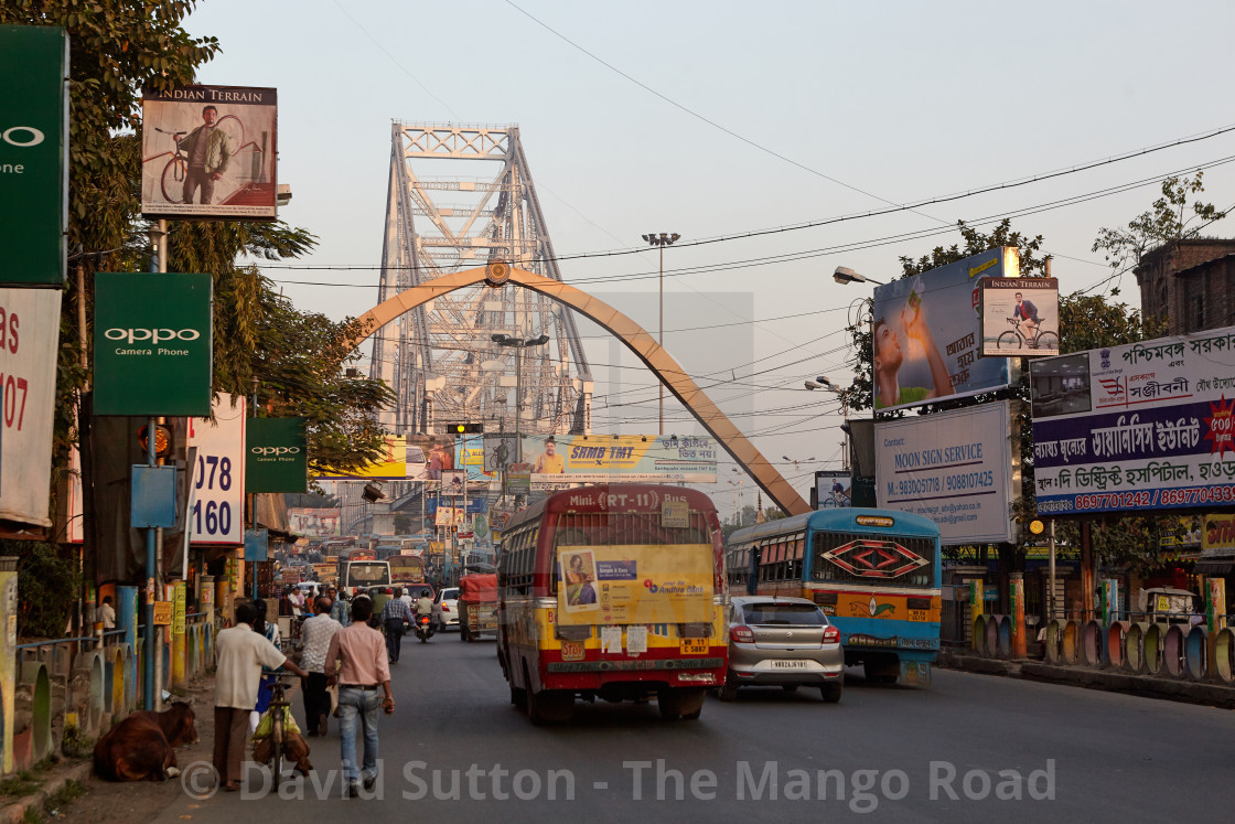 "Howrah Bridge, Kolkata, India" stock image