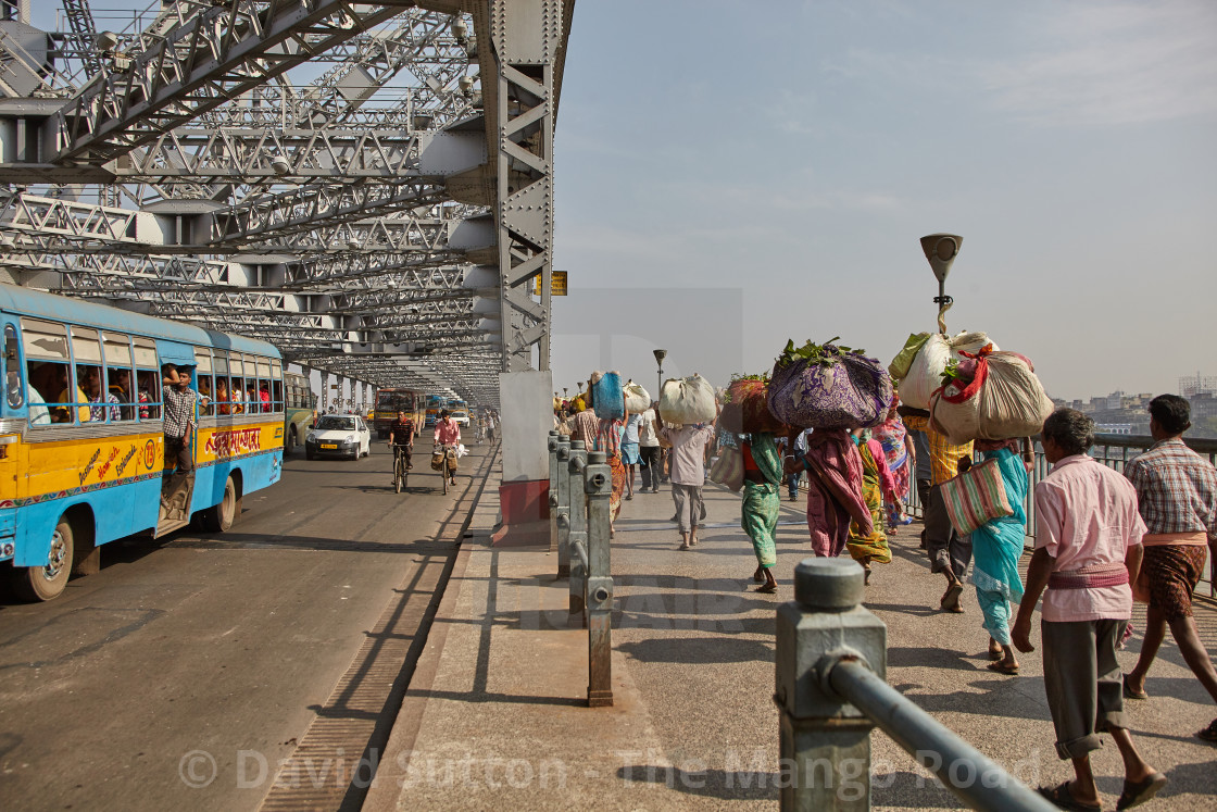 "Howrah Bridge, Kolkata, India" stock image