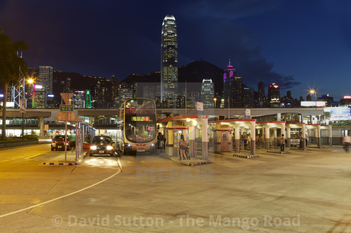 "Tsim Sha Tsui Bus Terminal, Kowloon" stock image