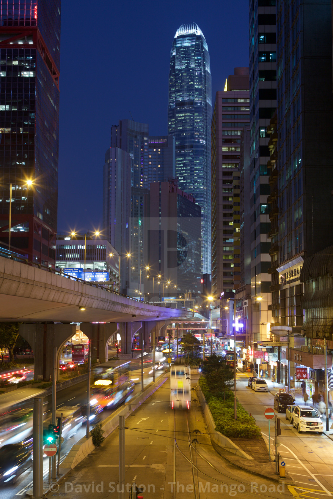 "Connaught Road, Hong Kong" stock image