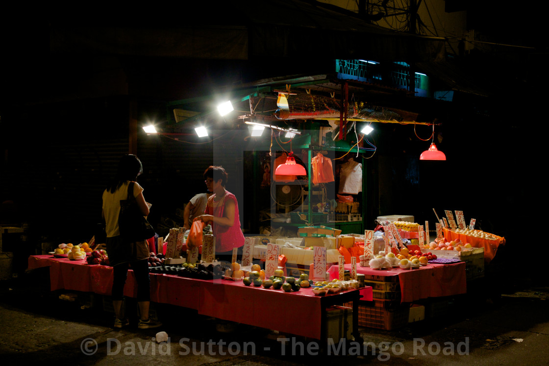 "Street markets in Kowloon" stock image