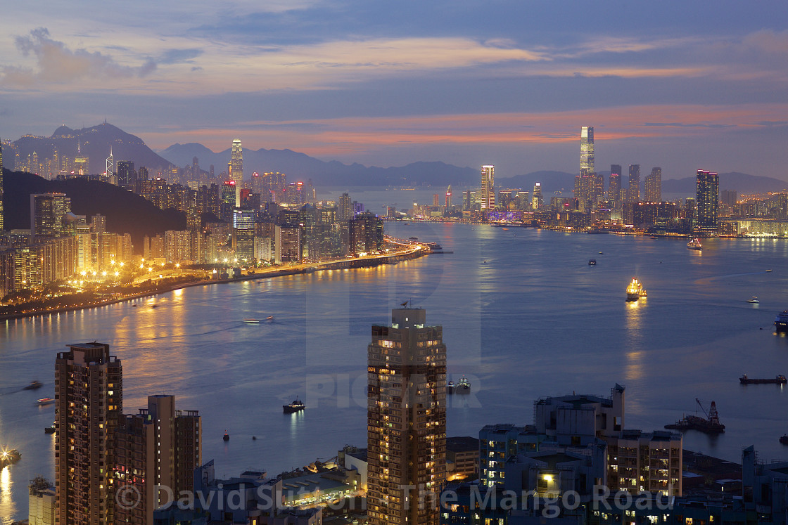 "Hong Kong Panorama" by David Sutton - The Mango Road - $30.13 "Hong Kong Panorama" stock image