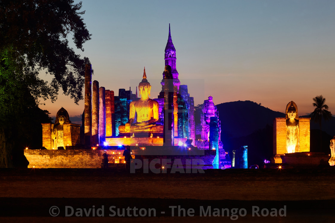 "Wat Mahathat, Sukhothai Historical Park, Thailand" stock image