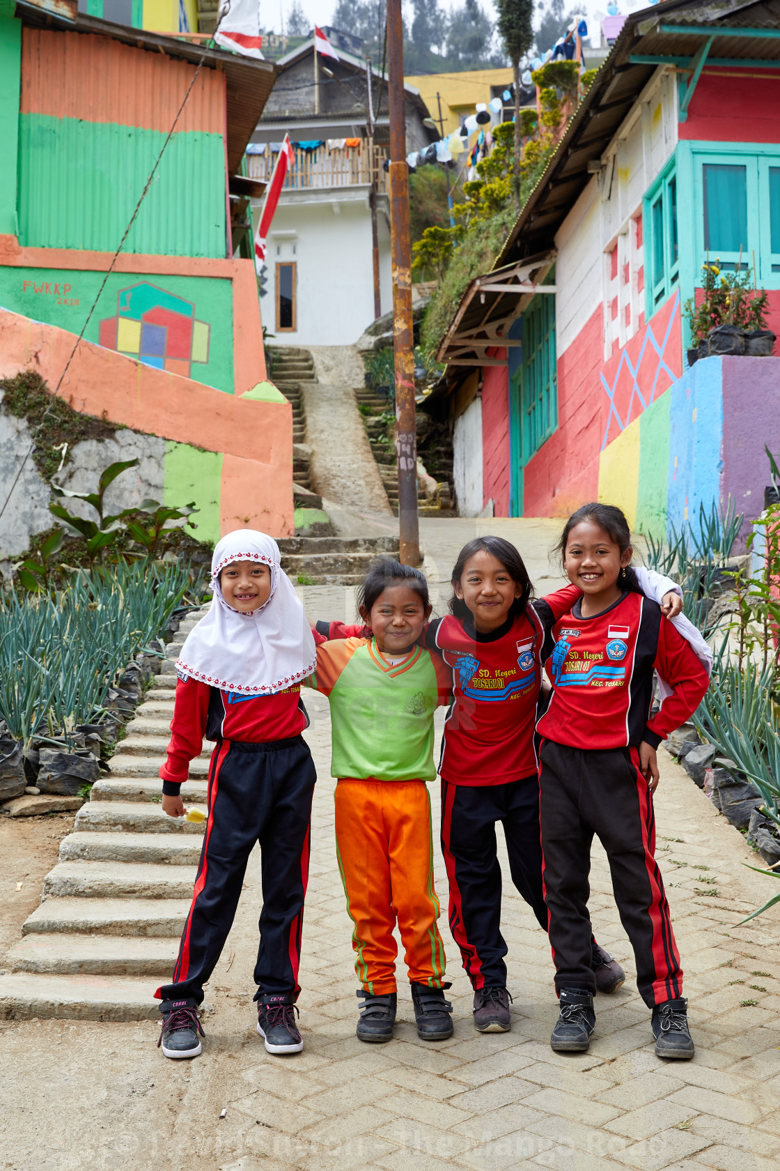 "People of the Tengger Highlands" stock image