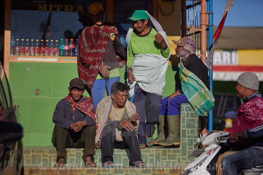 "People of the Tengger Highlands" stock image