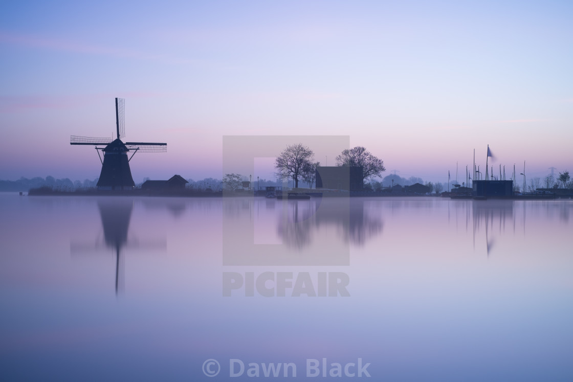 "Dawn at Rottemeren" stock image