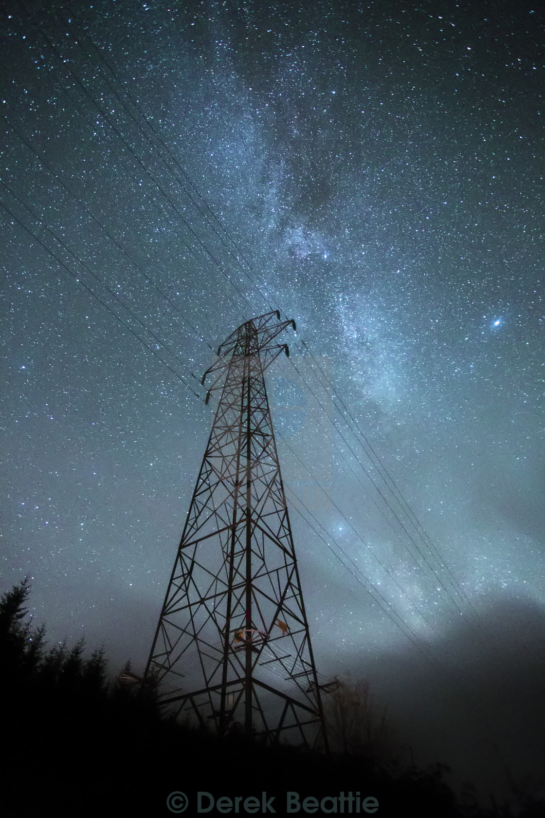 "Power of The Milky Way" stock image