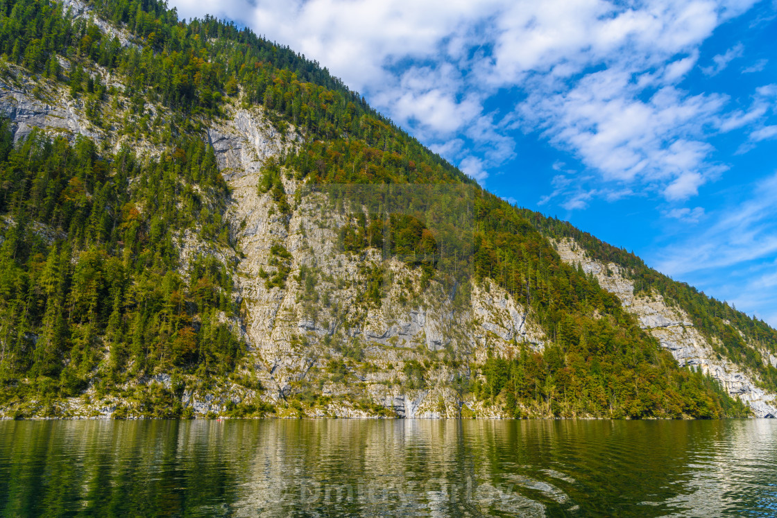 Koenigssee Lake With Alp Mountains Konigsee Berchtesgaden