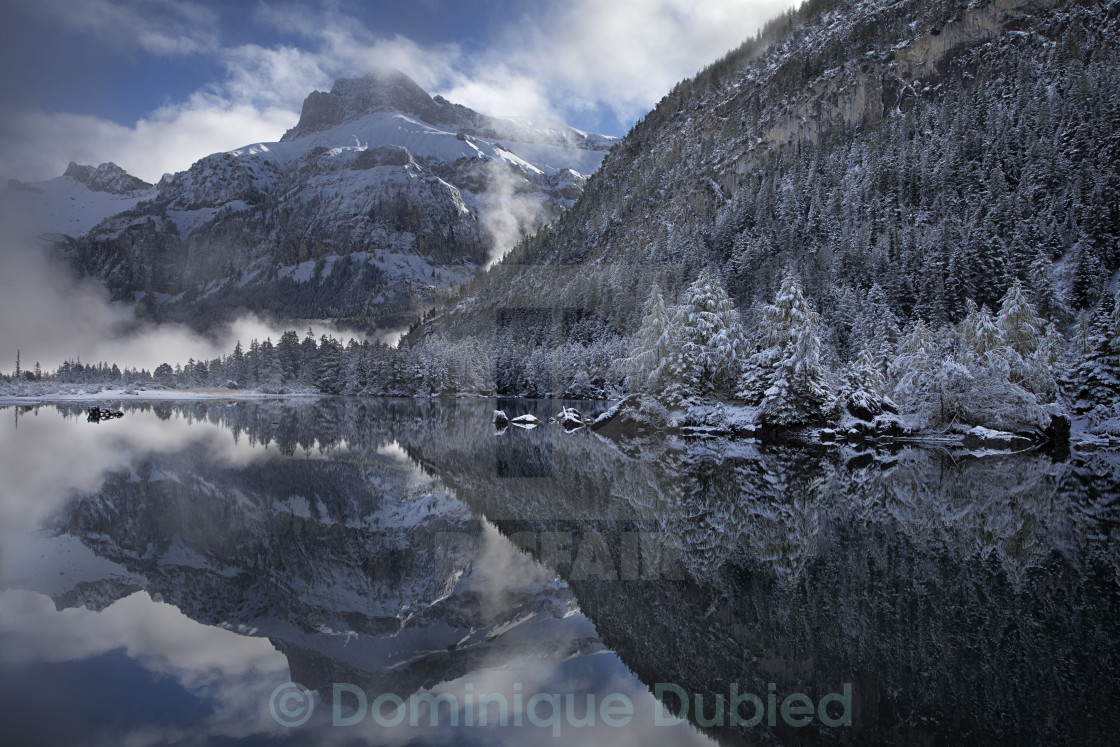 "Misty Reflections" by Dominique Dubied - $22.75 "Misty Reflections" stock image