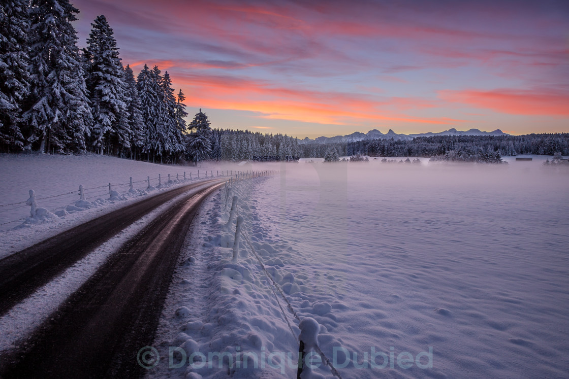 "Road to the Cold" stock image