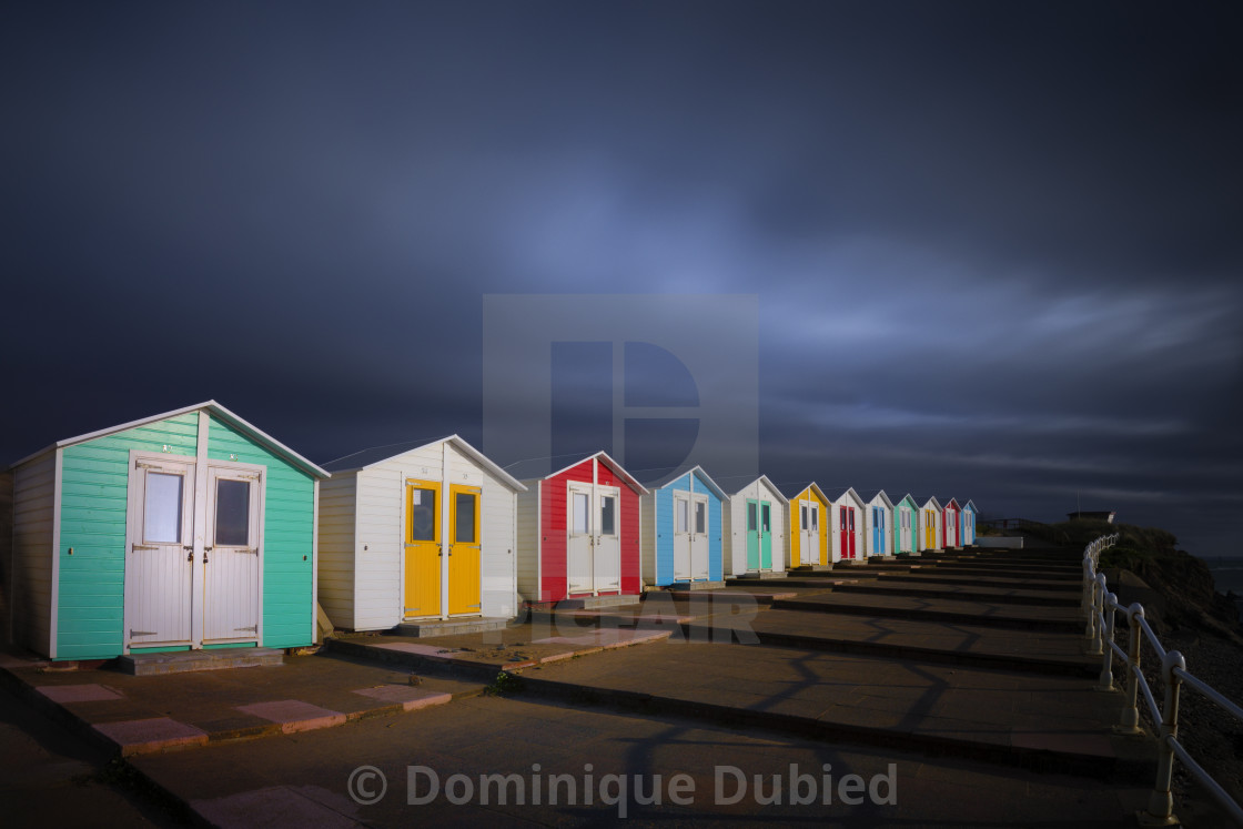 "Colorful Cabins" stock image