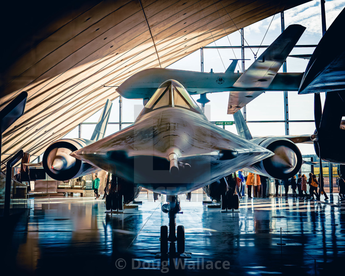 "SR71 Blackbird from American Air Museum" stock image