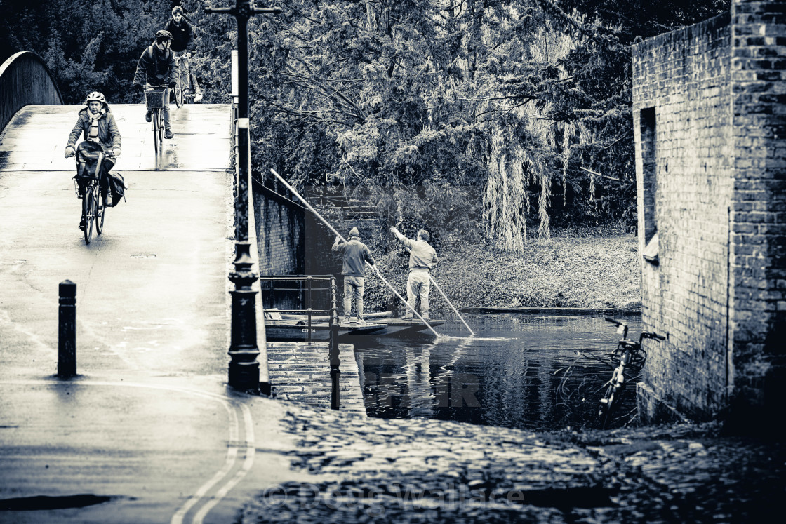 "Garret Hostel Bridge in Black and White" stock image