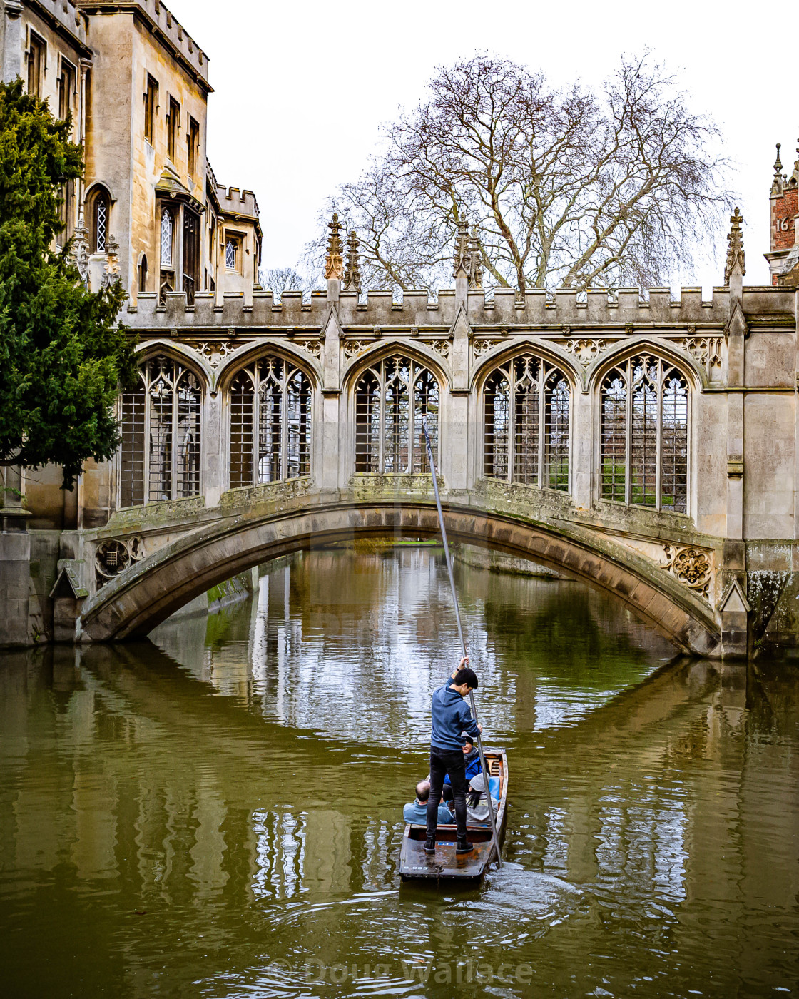 "Bridge of Sighs Cambridge uk." stock image