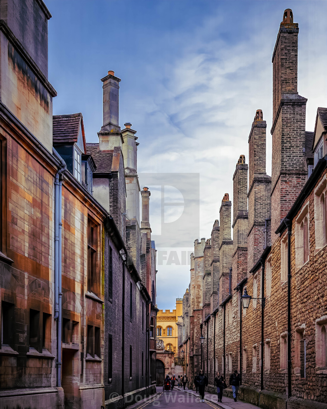 "Trinity Lane Cambridge UK." stock image