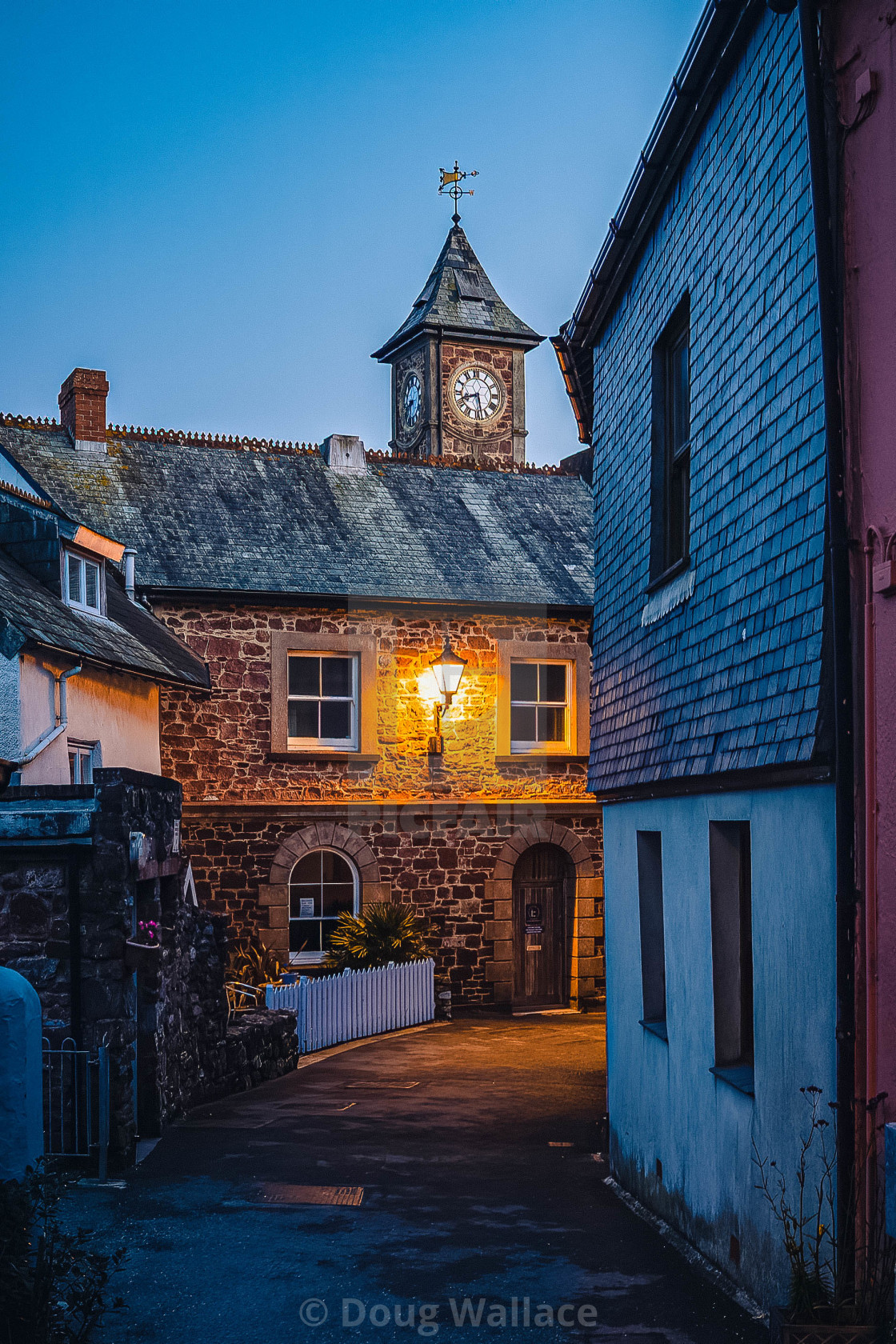 "Kingsand Clock Tower." stock image