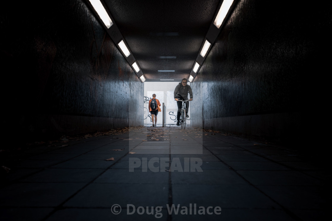 "Underpass of East Road Roundabout Cambridge UK." stock image