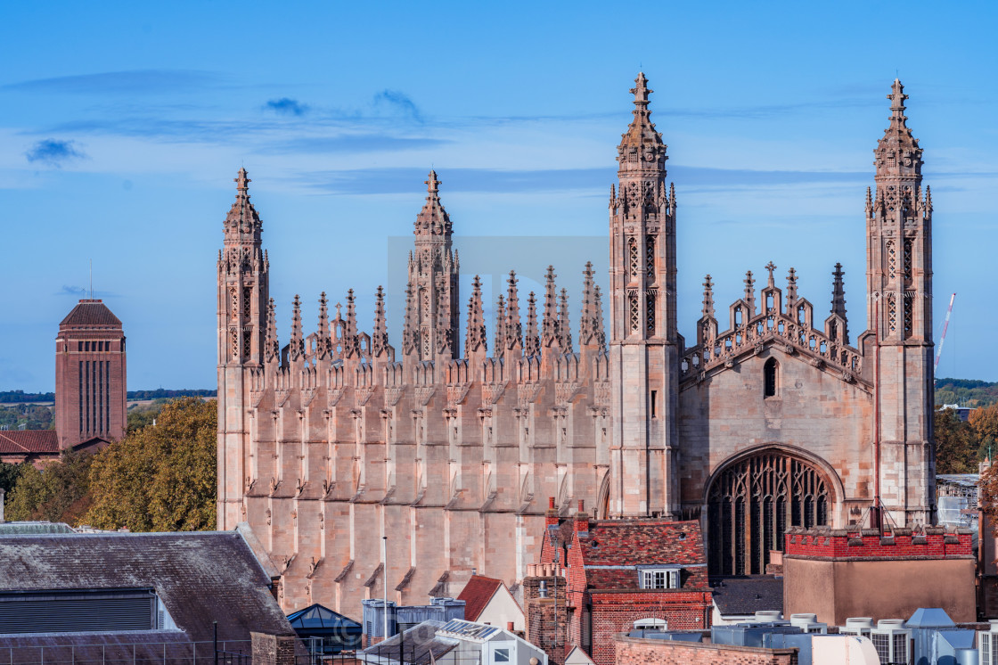 "Kings College Chapel Cambridge UK." stock image