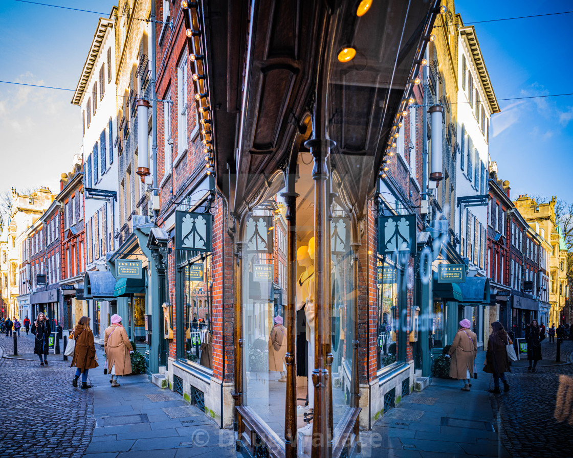 "Reflections from Cambridge UK." stock image