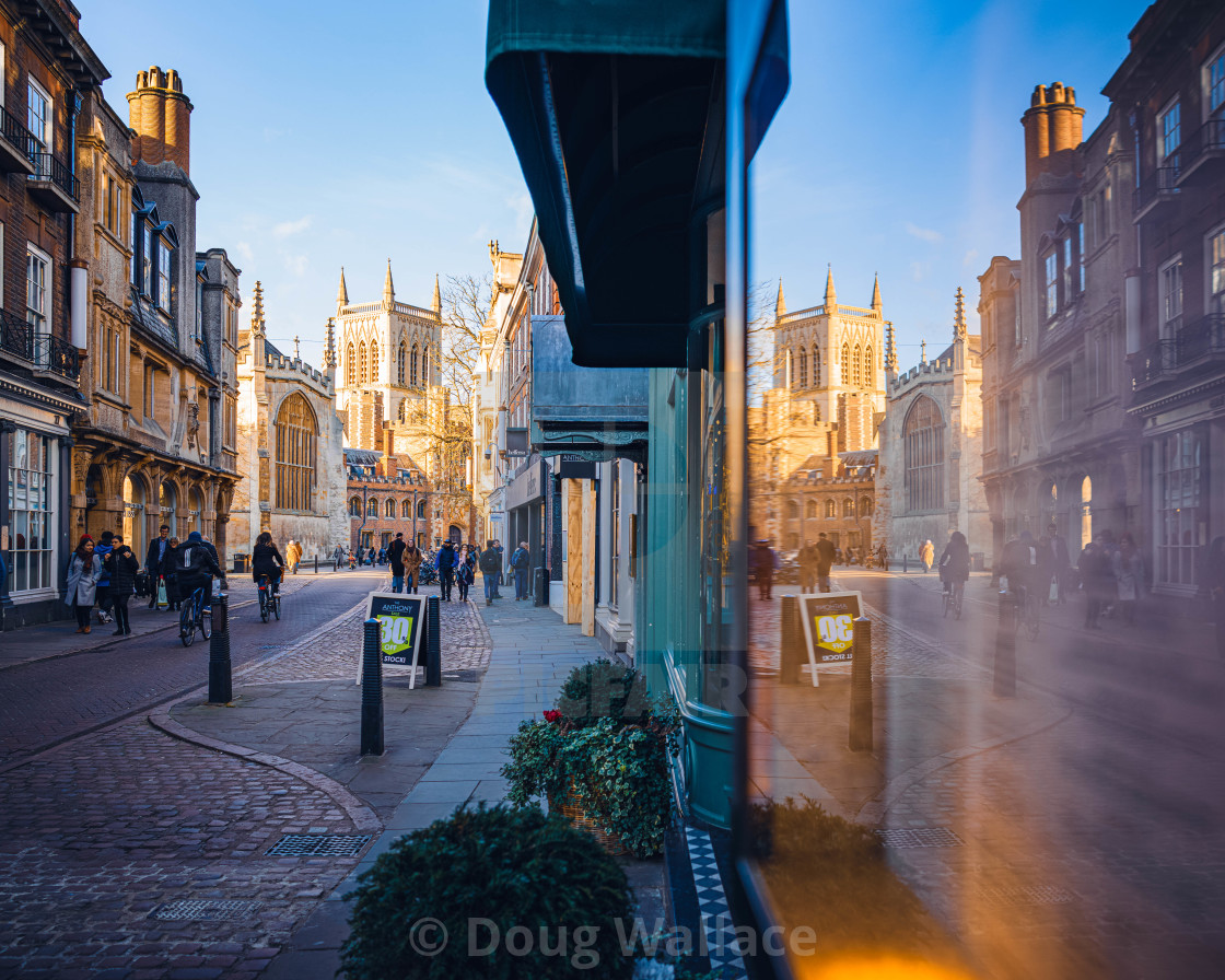 "Reflections from Cambridge UK." stock image