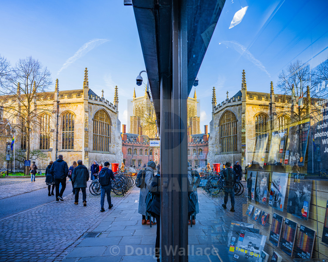 "St John’s Street Cambridge UK." stock image