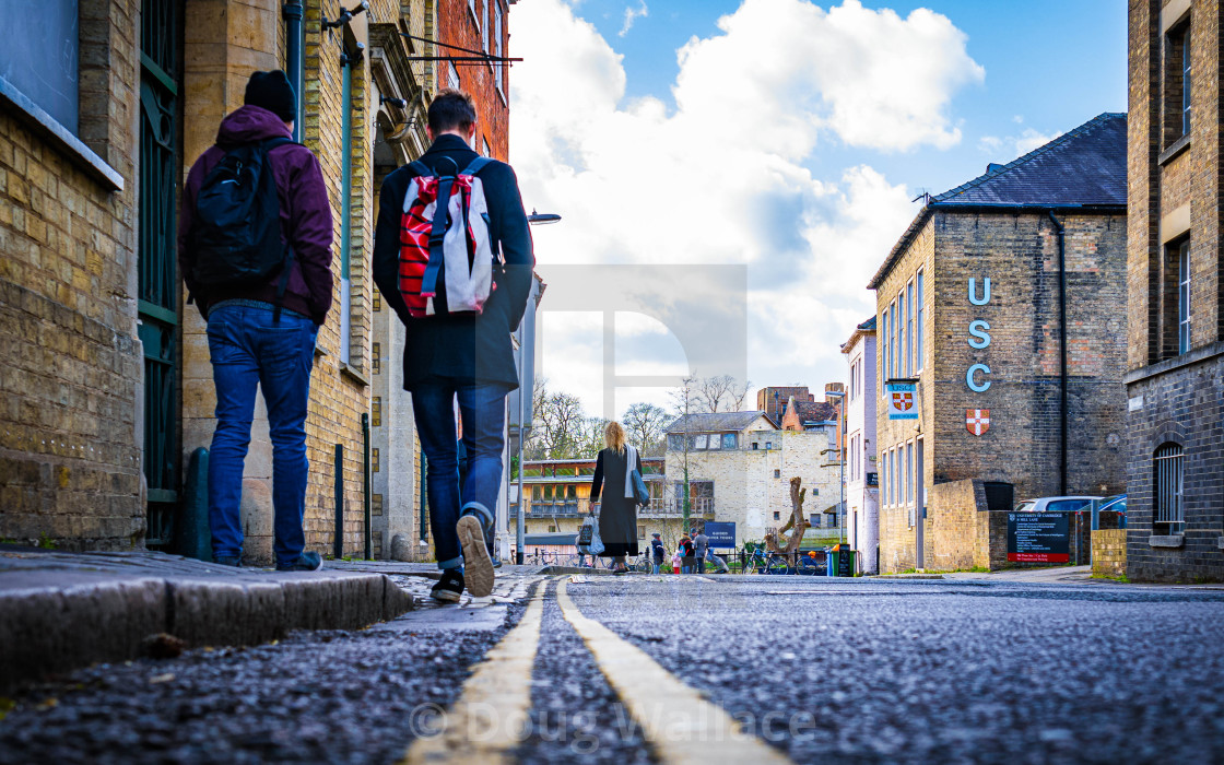 "Mill Lane, Cambridge UK." stock image