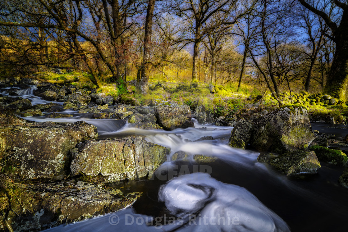 "The Mystic River" by Douglas Ritchie - £20.00 "The Mystic River" stock image