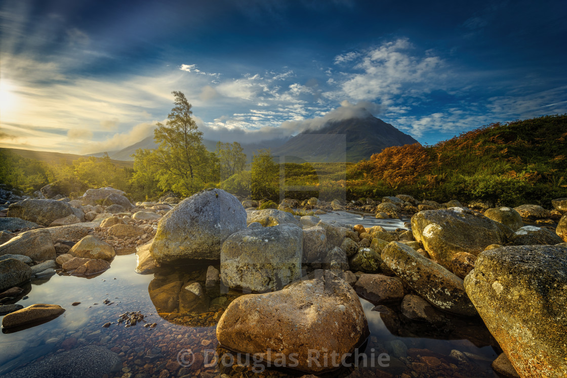 "Highland Morning" by Douglas Ritchie - £20.00 "Highland Morning" stock image