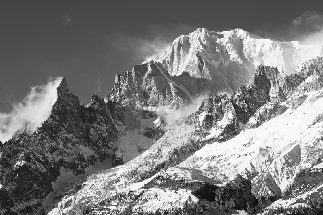 An image of the highest peak in Europe - Mont Blanc
