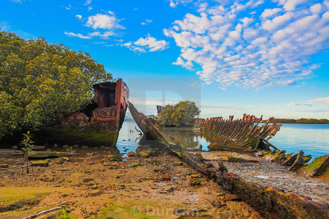 Garden Island Ships Graveyard At Sunrise License Download Or