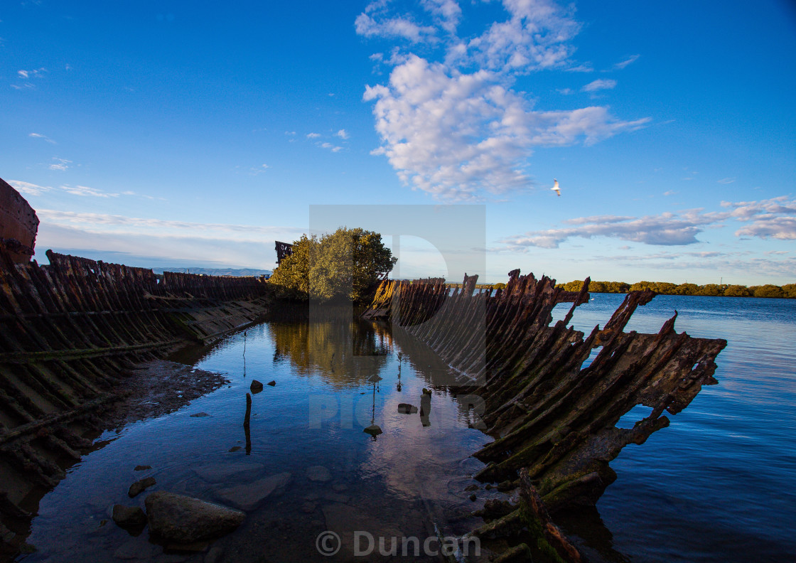 Garden Island Ships Graveyard At Sunrise License Download Or