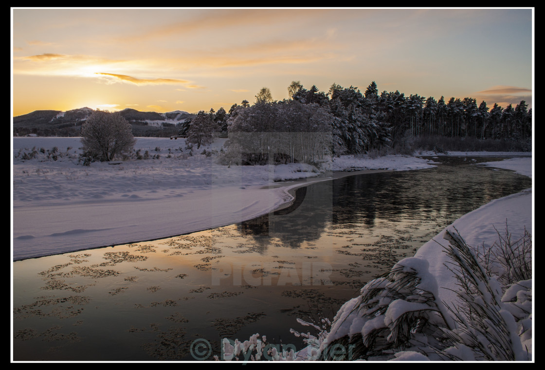 "The River Dee, Scotland" stock image