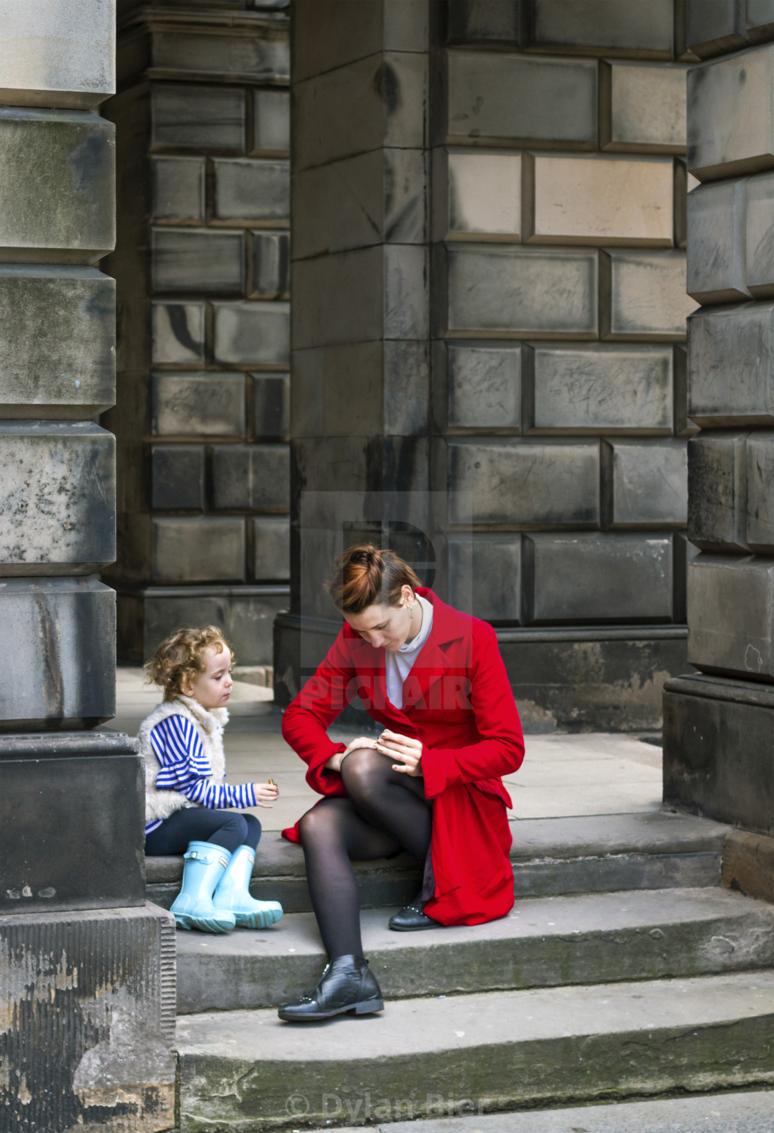 "Lady In Red (Colour)" stock image