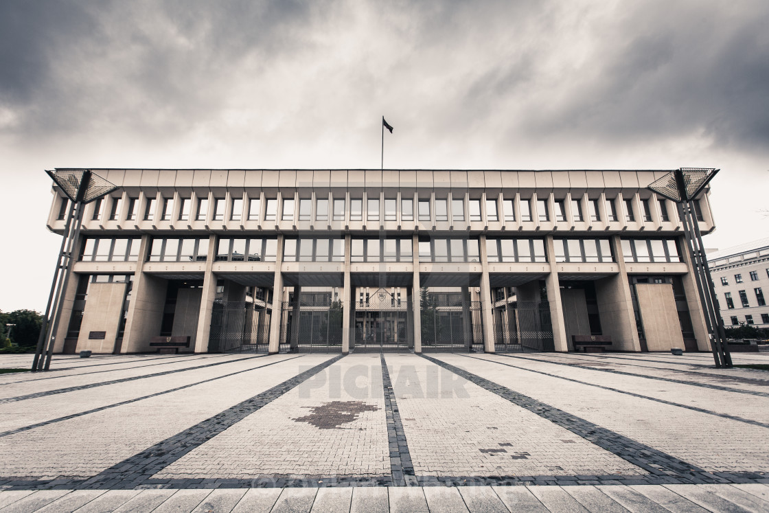 "Parliament Building, Vilnius, Lithuania" stock image