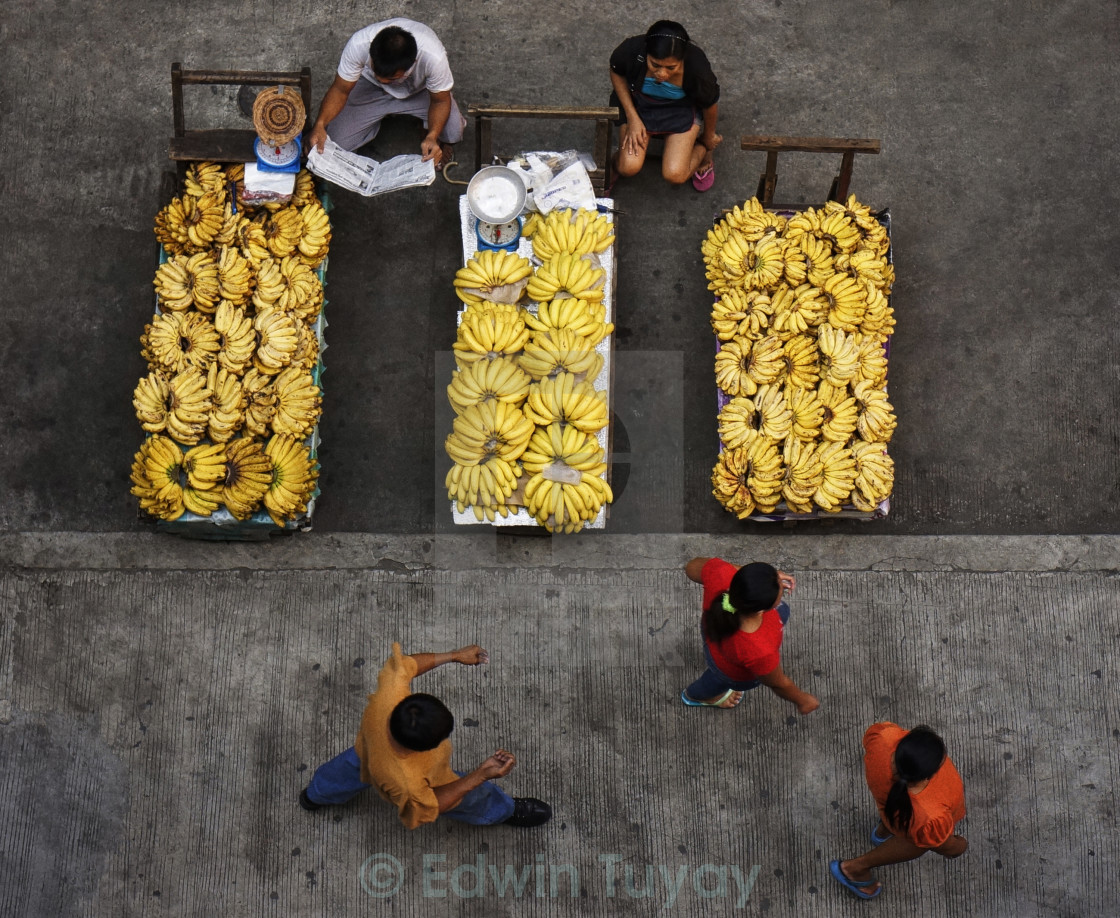 "Banana Vendors" stock image