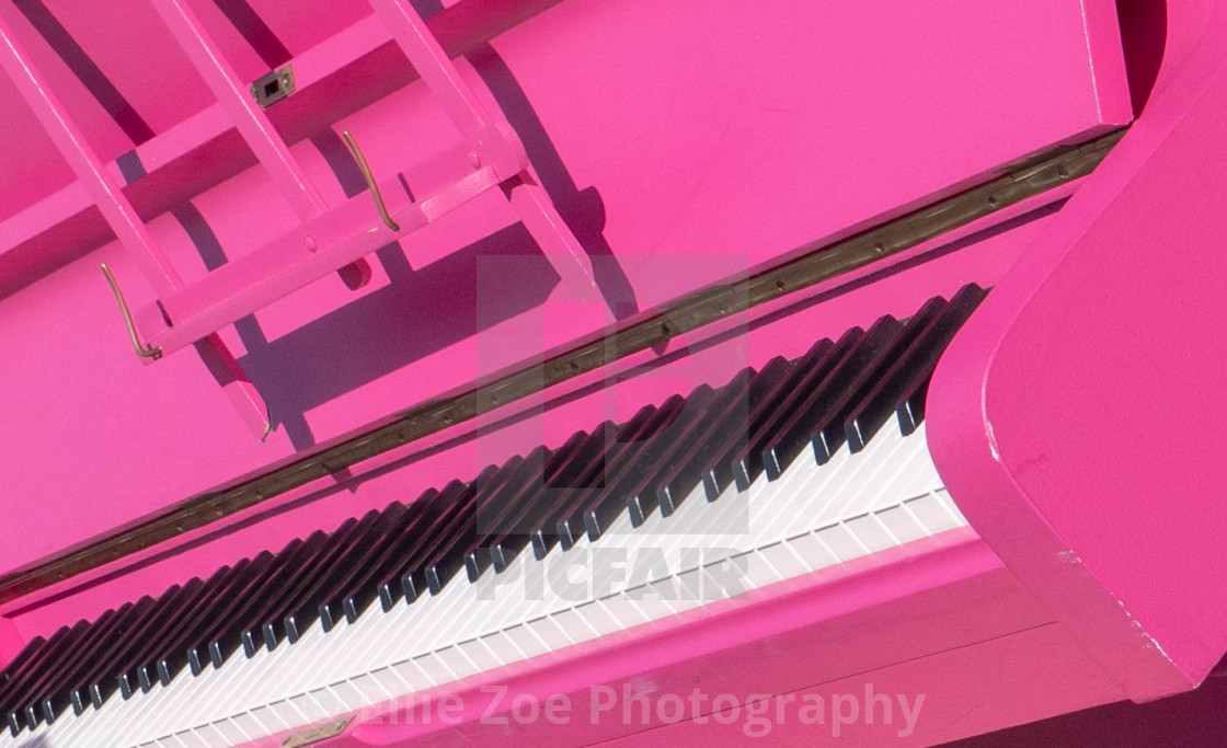 "The Pink Piano" by Ellie Zoe Photography - $15.31 "The Pink Piano" stock image
