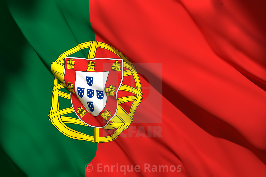 3d Rendering Of Portugal Flag License Download Or Print For 12 40 Photos Picfair